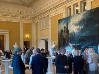 In the foyer of the Meiningen State Theater